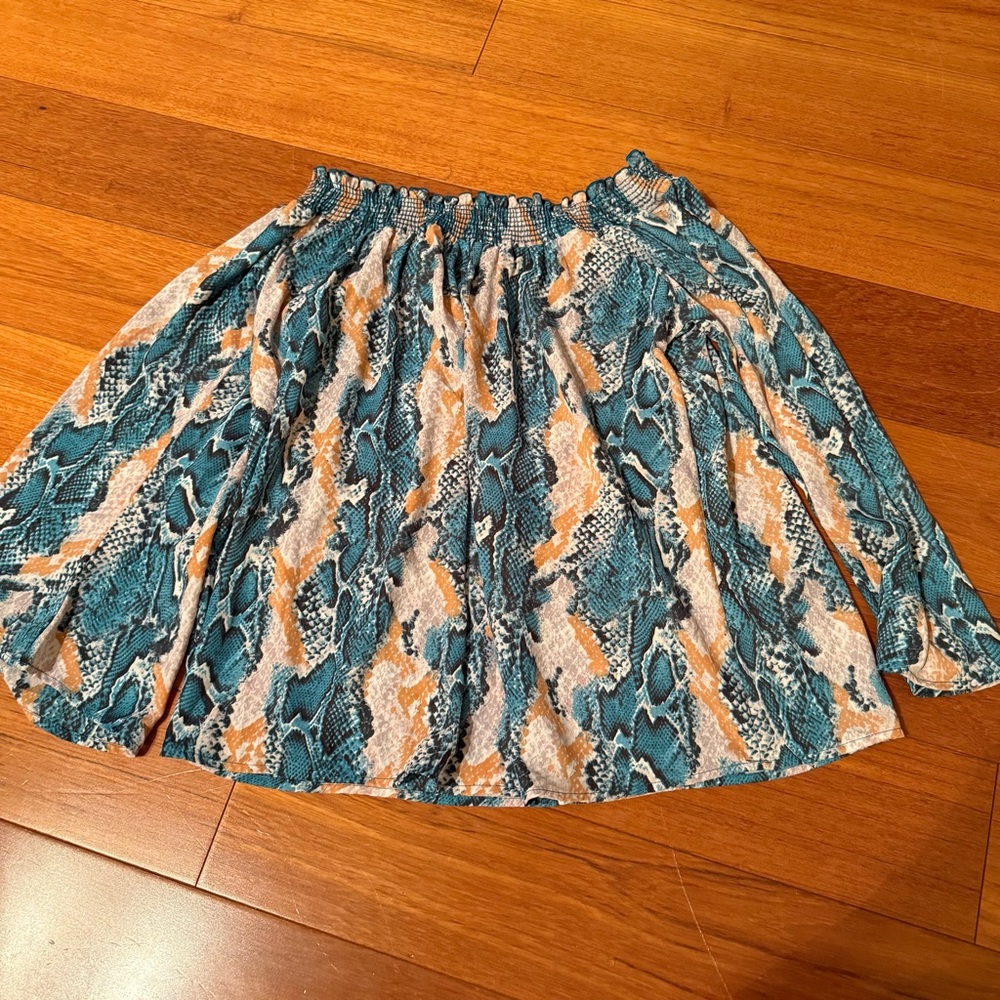 Berry N Cream Snake print Patterned Top